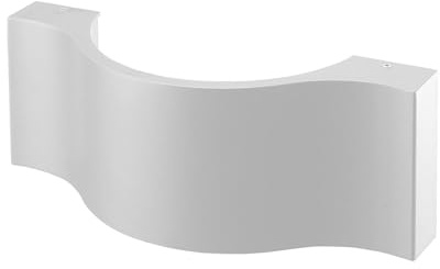 Lucande LED Wandleuchte außen Jace (spritzwassergeschützt (Modern) in Weiß aus Aluminium (1 flammig,) - Außenwandleuchten Wandlampe Led Außenlampe Outdoor für Außenwand/Hauswand