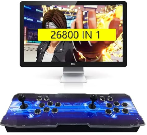King Bomb Box 5S Arcade Console, 26800 in One Retro Game Console, Supporting Computer USB, HDMI, VGA High-Definition Video TV