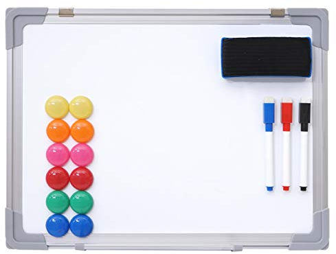 Whiteboard HWC-C84, Magnettafel Memoboard Pinnwand, inkl. Zubehör - 40x30cm