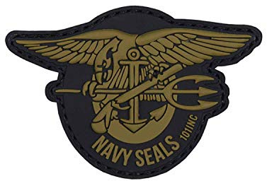 Van Os Emblem 3D PVC Navy Seals Patch Abzeichen Aufnäher grün