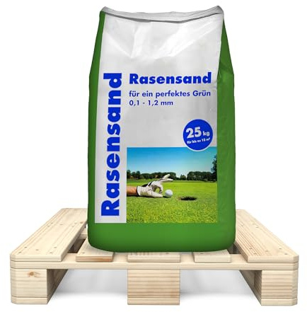 Hamann Rasensand 1125 kg - mit unserem Rasensand Wird verdichteter Boden Wieder aufgelockert.
