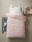 VERTBAUDET Kinder Bettwäsche-Set „Blumenhase“ Oeko-Tex wollweiß/rosa 140X200 63X63