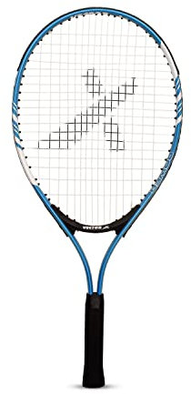Vector X VXT-520 Tennisschläger mit Vollhülle | Farbe: Gelb, Schwarz | Größe: Standard | Material: Aluminium | 25 Zoll | Bespannt | Leichtgewicht | Ovale Kopfform
