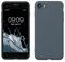 kwmobile Handyhülle für iPhone SE 2022 Hülle/iPhone SE 2020 / iPhone 8 / iPhone 7, für iPhone SE Hülle - Schutzhülle für kabelloses Laden - Case in Dunkler Schiefer