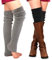 PHOGARY 2 Pairs Winter Leg Warmers for Women, Thigh High Socks Over Knee Footless Socks Crochet Knitted Long Boot Warmers for Girls