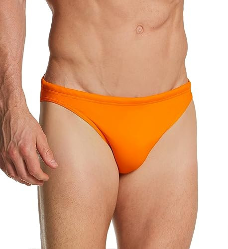 HOM Slip de Bain Micro Sea Life Swim Briefs, Orange, S Men's