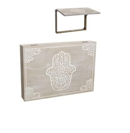 DAMDAM GO Tapa Contador de Luz Cubre Cuadros Electricos Nórdico de Madera - Mano Fatima