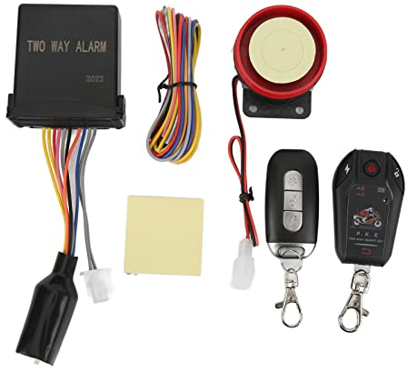Motorrad-Alarmanlage Anti-Diebstahl-Sicherheitssystem 2-Wege-Alarmeingang Auto Lock Unlock für Scooter ATV Motorrad