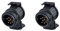 BEIJISTAR 2 x Anhänger Adapter 13 auf 7 polig, nach ISO 1724 und 11446, AHK für 12V Systeme, 13 Poliger Auto Steckdose zu 7 Poliger Anhänger Stecker, Adapter für Pkw, Kfz und LKW, Anhängerkupplung