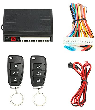 Shkalacar Sistema di Chiusura centralizzata per Blocco Porta Auto Universale,Sistema di Chiusura centralizzata con Telecomando