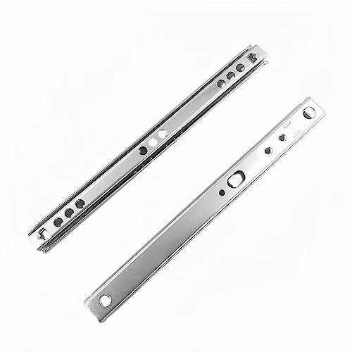 Unifizz Two Way Drawer Runners Drawer Slides, 182mm/7.17 Long, 17mm/0.7 Wide Ultra-Smooth Glide, Drawer Rails for Kitchen Dresser Office & Laboratory, 1 Pair