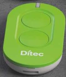 Telecomando Ditec/Entrematic 433,92 MHz ZEN2G verde 2 pulsanti con rolling code