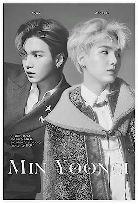 ETOMEY Devoke BTS Suga Poster auf Leinwand, Schlafzimmer, Dekoration, Sport, Landschaft, Büro, Raumdekoration, Geschenk, ungerahmt, 30 x 45 cm