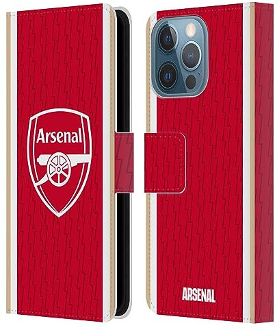 Head Case Designs Officially Licensed Arsenal FC Home 2023/24 Crest Kit Leather Book Wallet Case Cover Compatible With Apple iPhone 13 Pro