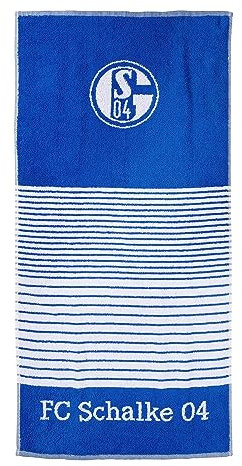 FC Schalke 04 Handtuch Streifen Königsblau 100x50 cm