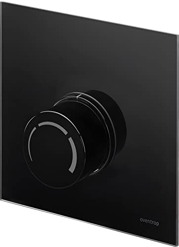 Oventrop Abdeckung Echtglas schwarz für Unibox RTL vario