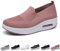 Fitsshoes - Scarpe da ginnastica ortopediche da donna, senza lacci, leggere, con cuscinetto d'aria, scarpe ortopediche da passeggio, rosa, 38.5 EU