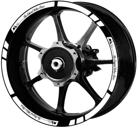 BATTTX Modifikationszubehör Für Vespa Für Primavera Für Sprint 50 150 GTS Für Super 125 250 300 Motorrad Felgenaufkleber Roller 12 Zoll Reflektierender Aufkleber (Color : 4)