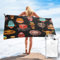 ASEELO 140x70 cm Schnell Badetuch African Ritual Ethnic Tribal Masken Trockentuch Hochsaugfähiges Strandtuch Badetuch Handtücher Body Wrap