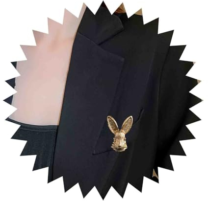 Dervivea Broche Lapin Doré Broche Lapin Large Broche Badge Broche Lapin De Pâques Broche Lapin Métal Broche Clip Broche Animal Épingle De Revers Pour Femmes Et Filles Vêtements Robe Tailleur