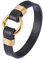 Wycian Herren Armband Edelstahl, Dad Armband Lederarmband Im Einfachen Stil Gold 18.5CM Rostfreier Stahl für Männer Frauen