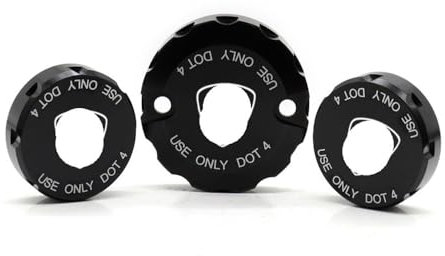 RAtsch Bremsflüssigkeitsbehälter Kappe Abdeckung Vordere Kupplungsbremsflüssigkeitszylinderabdeckungen Für Du&Cati V4 V2 Panigale 1299 1199/S/R 959 899 Motorrad CNC-Hinterradbremsbehälterdeckel