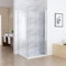 MIQU Duschkabine 120 x 80 x 185 cm Eckeinstieg Falttür Duschabtrennung, 120 Faltbar Duschtür mit 80 Seitenwand 6mm NANO ESG Glas Duschwand, Drehfalttür Komplett Dusche ohne Duwchwanne