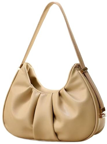 ARVALOLET Einfarbige Hobo-Clutch-Geldbörse im Wolken-Design Handtasche, PU-Leder, Y2K-Mode for Damen und Mädchen