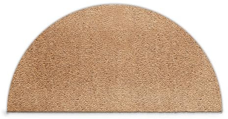 Semi Circle Coir Doormat (40cm x 80cm) Small, Entrance Front Door Mat, Coconut Core Fibre Heavy Duty Mat, Rug, Doorway Indoor Natural Coir Mat