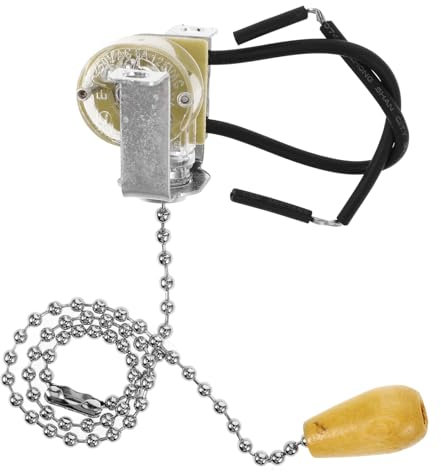 jojofuny Zugkettenschalter Lichtzugschalter Schwer Entflammbar 30cm Metallfarben Für Wand Und Deckenleuchten Wohnzimmer Esszimmer Bad