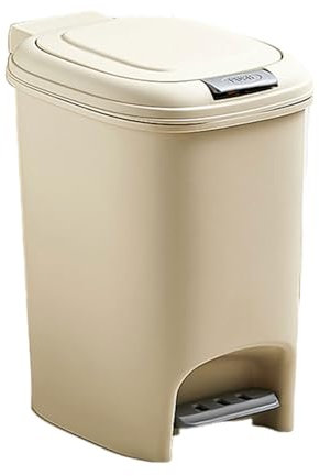 Aurgiarme Conveniente Papelera Reciclaje Residuos 8L 10L 15L con Mecanismo Prensa Pedal Caja Cesta para Uso Doméstico