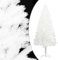 Willood Künstlicher Weihnachtsbaum Naturgetreue Nadeln Weiß 120 cm