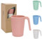 Aweisile Gobelets Incassables en Plastique Réutilisables 4 Pièces Tasses à Café en Plastique avec Poignée Tasse D'eau Colorée Tasse à Boire Reutilisable pour Camping Pique-Nique Cuisine Café