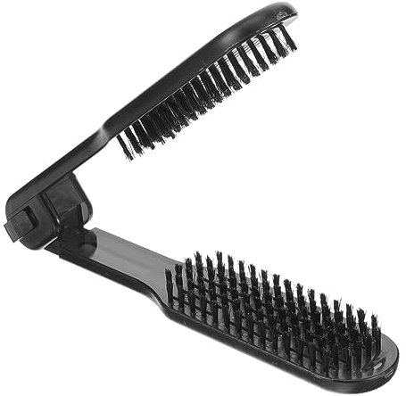 IWOWHERO Cepillo De Doble Cara Para Alisadores De Cabello Peine Alisador De Cabello Cepillo De Pinza Cerdas En Forma De V Peine De - Estático