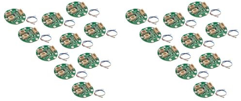 BRCUAT Touch-Sensor-, Leiterplatte, DIY-Leiterplatte, Sensing-Chip, mit LED-Streifen und Kabeln, 20 Stück (RGB)