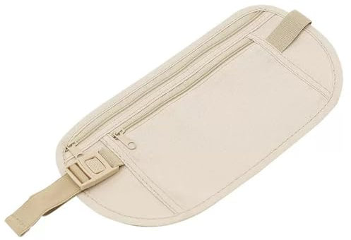 TSUOUKL RFID-Geschützte Bauchtasche für Damen & Herren, Flache Wasserdichte Hüfttasche, Anti-Diebstahl-Gürteltasche für Sport, Reisen und Alltag, Praktisch und Sicher