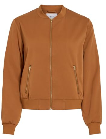 Vila Female Female Damen Bomberjacke mit Reißverschluss, leichte Übergangsjacke VIBUBBLE Reißverschluss VIBUBBLE Reißverschluss