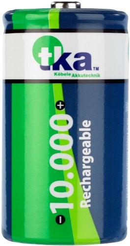 tka Köbele Akkutechnik Mono Akku: NiMH-Akku Monozelle Typ D 10000 mAh (Mono Akkus, Batterien D Akkus, wiederaufladbare)