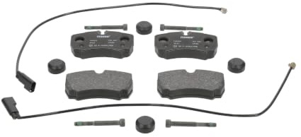 FERODO FVR4251 Bremsbelagsatz Bremsbeläge Hinten mit Verschleißwarnkontakt mit Zubehör Kompatibel mit FORD Transit Mk6 Kasten V347, V348, FA | Kompatibel mit: FORD TRANSIT Kasten, TRANSIT Pritsche/Fahrgestell, IVECO DAILY IV Bus, DAILY IV Kasten