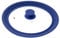 bremermann® Universal-Glasdeckel mit Silikonrand, 24/26/28 cm, mittel (Blau)