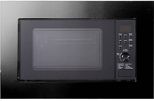 Silva-Homeline EBM-G 20.9 Einbaumikrowelle mit Grill- & Auftaufunktion, 9 automatische Kochprogramme, Rostfreier Stahl