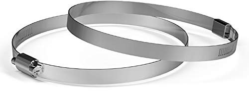 AC Infinity Stainless Steel Clamps, 6-Inch (Pack of 2) for Ducting, Heating, Cooling, Exhaust, Ventilation