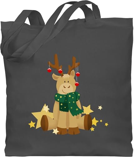 Shirtracer - Baumwolltasche - Weihnachten Geschenke Christmas Bekleidung - süßer Elch