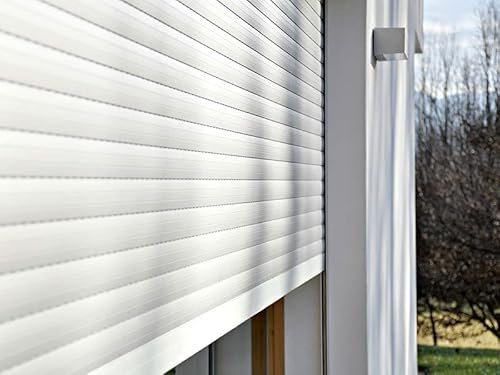 Telo pvc 100x120 cm,tapparella in pvc colore bianco,avvolgibile in plastica, tapparelle in plastica resistenti e leggere. (100x150)