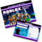 Roblox Einladungskarten und Umschläge, zum Beschriften, 15 Stück