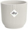 Elho Vibes Fold Rond Mini 7 - Pot De Fleurs pour Intérieur - Plastique 100% recyclé - Ø 7.0 x H 6.5 cm - Blanc/Blanc Soie