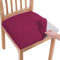 Homaxy Stuhlbezug Sitzfläche 6er Set, Stretch Bezug für Stühle Sitzbezüge für Esszimmerstühle Abwaschbar Schonbezug Stuhl Hussen für Stühle, Burgunder