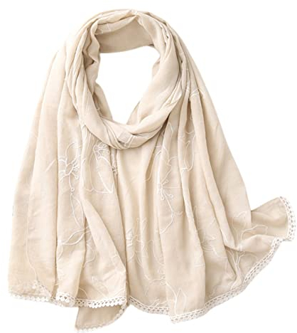 FAIRYGATE Schal Damen Elegante Bunte Luxuriöse Seidentuch Schals Leichte Lange Anti-Allergie Halstuch Stola Halstuch Langer Schal 5021
