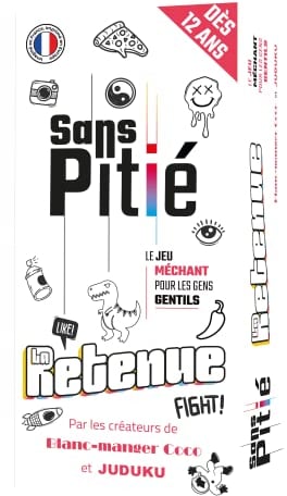 Sans Pitié Jeux de société Junior, par Les Créateurs Blanc Manger Coco et JUDUKU, Jeu Cartes, Nouveau, Jeu Societe Familial, Jeux société Adulte et Enfant, Cadeau Drole