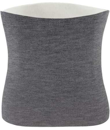 MilyaDE Winter Kaschmir Samt Nierenwärmer Rückenwärmer Hüftwärmer Damen Herren Senioren Taillenwärmer Bauchschutz Magenpflege Elastisch Taille Unterstützung, Grau M